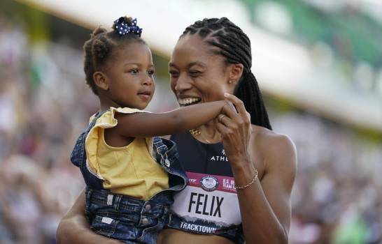 Con 35 años y una niña, Allyson Felix irá a sus quintos Juegos Olímpicos