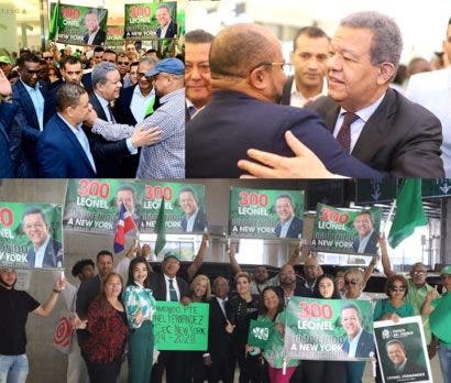 Leonel es recibido por multitud en NY