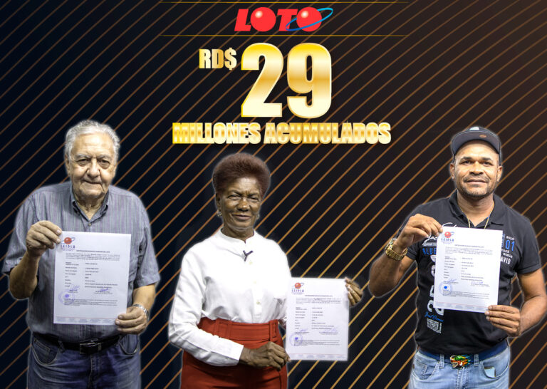 Se presentan tres ganadores de los sietes que acertaron a los 129 millones del sorteo de ”Tu única Loto”