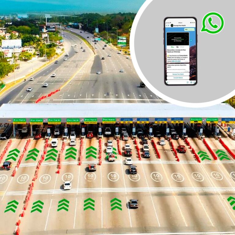 Recargas de Paso Rápido realizadas por WhatsApp seran acreditadas al instante, según RD Vial