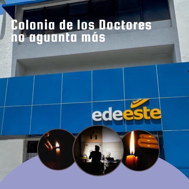 Residentes en Colonia de los Doctores denuncian apagones de hasta 15 horas
